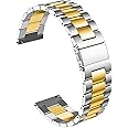 Fit for Casio MDV106-1AV / MTP-VD01 Watch Bands for Men, 22mm Stainless Steel Quickly Release Replacement Strap Wristbands for Casio MDV-106 Series