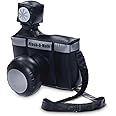 Inflatable Camara | Inflatable Clown Camera | Paparazzi & Photobooth Props | Oversized Camera Prop | Black/Silver | 10H x 7.5W x 5.5D Inches