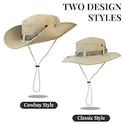 NPQQUAN Sun Bucket Hats for Men Women Wide Brim UV