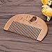 Walmeck Wooden Hair Comb Man’s Beard Comb Anti-static Male Mini Facial Hair Beard Comb Wood Massage Comb