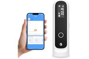 ELLIE BABY PRO Ellie Highly Accurate Smart Height Measurement for Kids - Wireless Wall Portable Design with LCD Display with APP for Height Tracking and Data Management