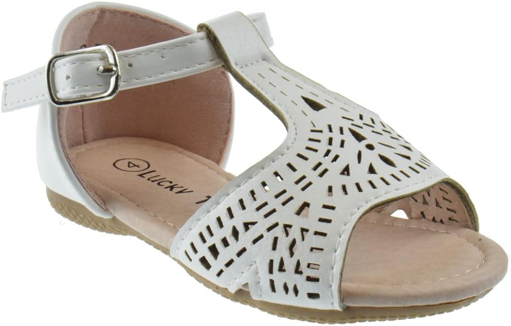 girls white gladiator sandals
