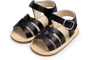 Kannior Infant Boys Girls Sandals Breathable Premium Baby Summer Outdoor Casual Beach Shoes Lightweight Toddler Flower Bowknot Anti Slip Rubber Sole Newborn Prewalker First Crib Shoes