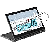 Lenovo Chromebook 300E Gen 2 2-in-1 Touchscreen Business Laptop, 11.6" HD(1366×768) Display, Intel Celeron N4020 1.1GHz, Up to 2.8GHz, 4GB RAM, 32GB SSD, Japanese Keyboard, Chrome OS (Renewed)
