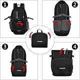 MAXTOP 50L Ultra Lightweight Packable Backpack Wet Pocket Rucksack view 7