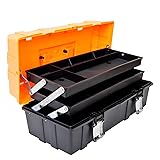 Torin 17-Inch Plastic Tool Box,3-Tiers