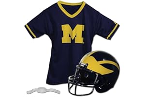 Franklin Sports NCAA Kids College Football Helmet + Jersey Sets - NCAA Team Youth Football Helmet + Uniform Costume Set