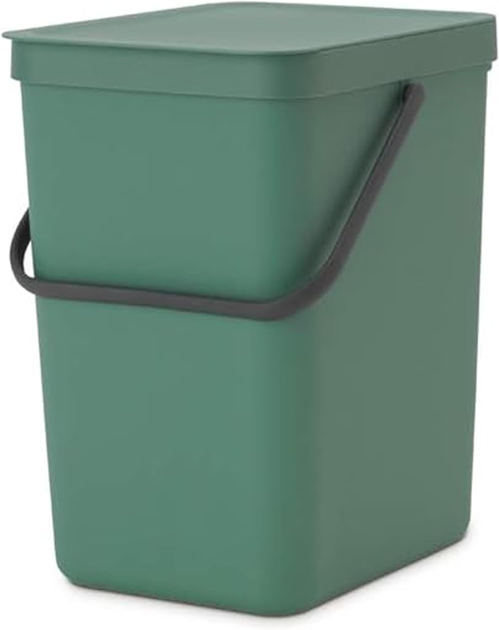 Brabantia Sort & Go 25L Waste Bin Fir Green Space Saver with Stay-Open Lid