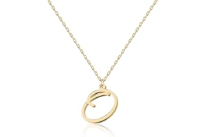 Personalized Initial Necklace - Handwritten Script Style Stainless Steel Minimalist jewelry - Non-Fading & Hypoallergenic - G