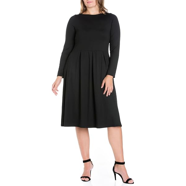Jessica London Women's Plus Size Short Sleeve Fit and Flare Dress