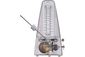 Tissting Mechanical Metronome - White, Adjustable Beat Speed for Musical Instruments - High Precision, Portable Design for Pi