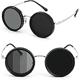 Loycco Hand Made Nd-400 9 Gears Round Polarized Adjustable Dimming Men Sunglasses women Filter Diving Fishing