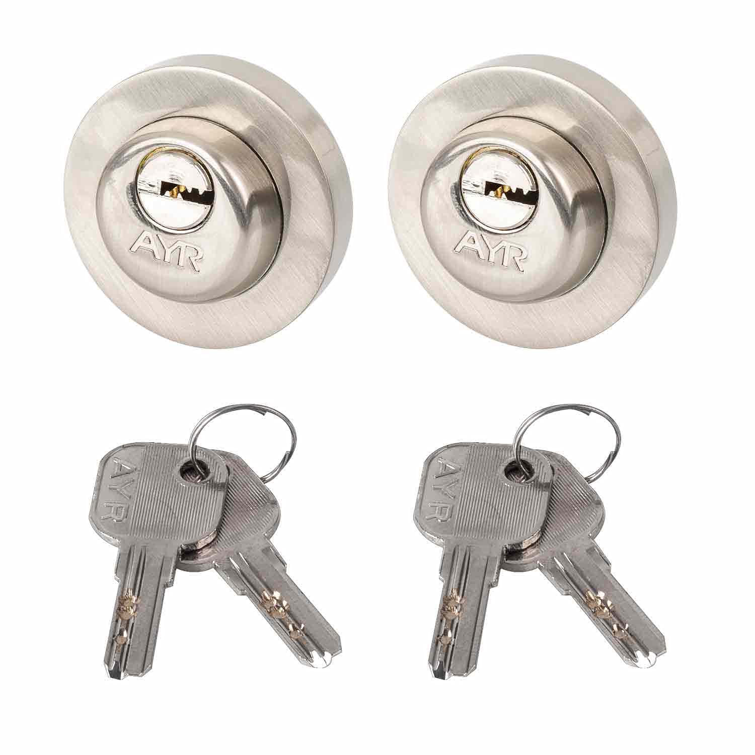 AYR 10353 103-50 CC CLOSE Door handles and locks, Brushed Nickel, 51mm de diámetro