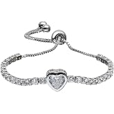 ASHMITA Fashion Adjustable Chain Bracelet for Women Cubic Zirconia Rose Gold Gift Bracelet of Luxury Shining Jewelry