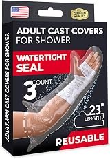 Mighty-X 100% Waterproof Arm Cover - 3pk Cast Protectors for Shower