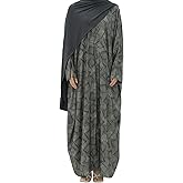 Prlemend Muslim Prayer Cardigan Fashion Geometry Abaya Islamic Light Dress Comfortable Long Robe for Women