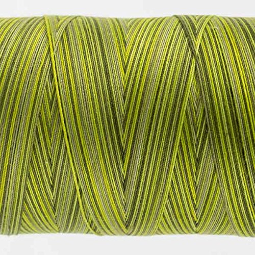 WonderFil Specialty Threads Tutti, Moss, 50wt double gassed Egyptian cotton, in variegated colors