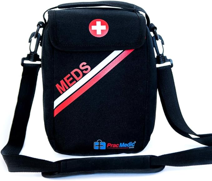 PracMedic Bags Lockable, Insulated, Travel Medicine Bag holds Epipens
