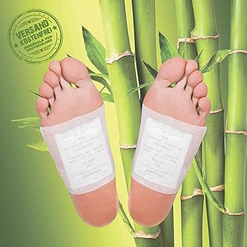 MR Goods® Bambus Fußpflaster zur nächtlichen Anwendung- 10 Vitalpflaster Foot Pads für 5 Nächte mit Bambuspflaster für Ihre W