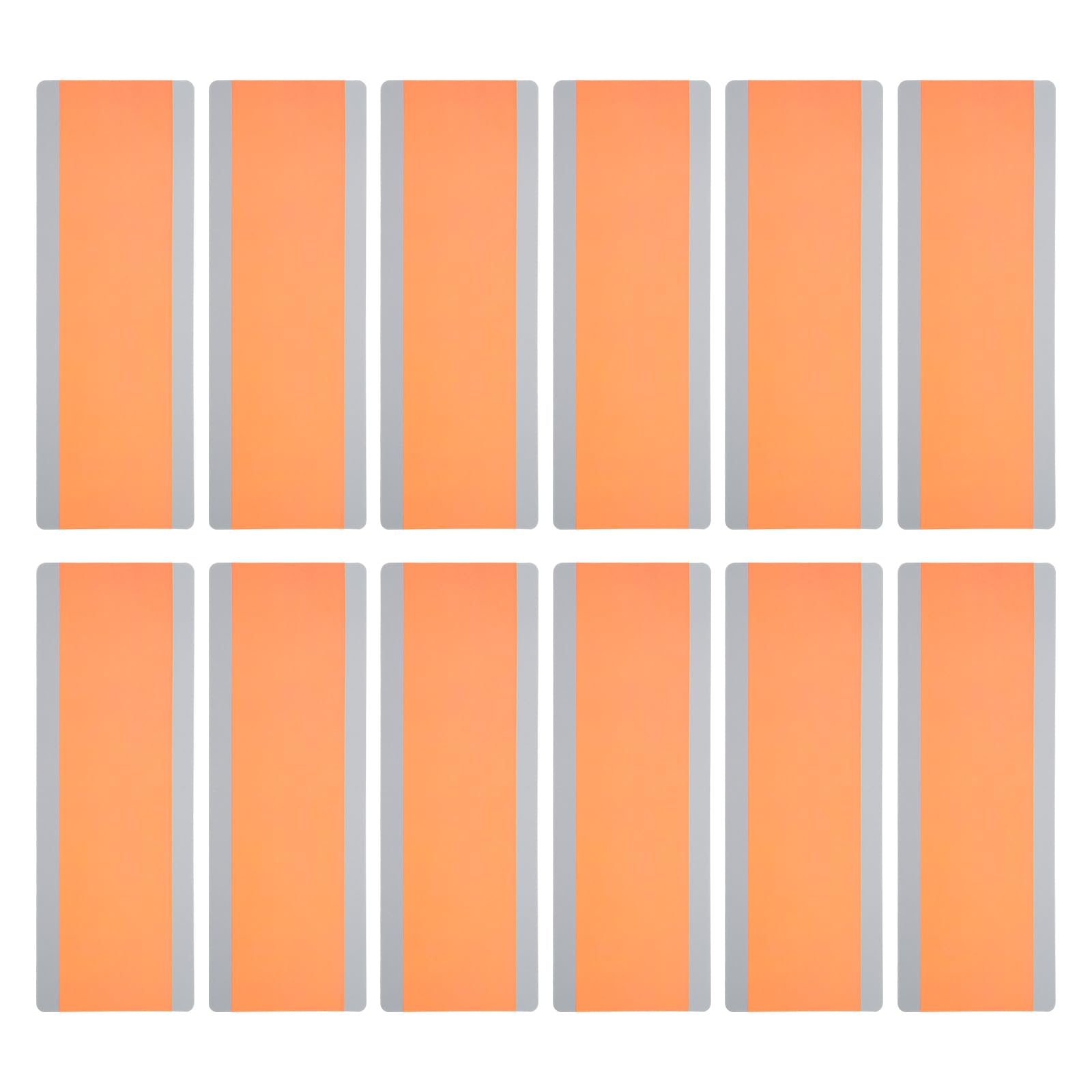 PATIKIL Guided Reading Strips, 12pcs Tracking Highlight Colored Overlay Bookmark Reduce Visual Stress Teacher Teaching Supplies for Classroom, Orange — image 1