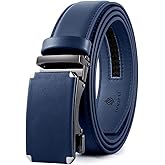 DOOPAI Belt Men, Ratchet Belt Dress Adjustable 1 3/8" Genuine Leather Designer Belt, Size Length Can be Cut, with Gift Box