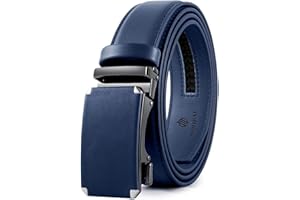 DOOPAI Belt Men, Ratchet Belt Dress Adjustable 1 3/8" Genuine Leather Designer Belt, Size Length Can be Cut, with Gift Box