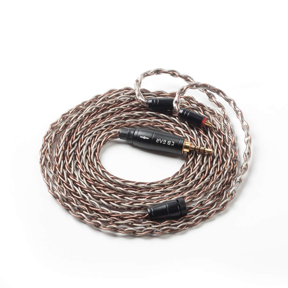 Yinyoo KBEAR KBX4905 Earphone Cable 0.78mm 2Pin 2.5mm 8 Core Earphone Hi-Fi Audio Upgrade Cable for KZ ZST/ZST X/AS10/ES4/AS06/AS10/EDX/TRI i3 Pro