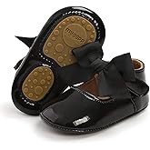 COSANKIM Baby Girls Mary Jane Flats Shoes Anti-Slip Rubber Sole Infant Toddler Princess Wedding Dress Shoes