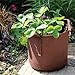 Root Pouch, Boxer Brown Best Quality Grow Bag 7 Gallon With Handles Bundle of 10