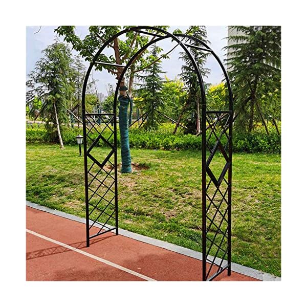 LYBC Metall Rosenbogen Torbogen Rankgitter Gartenbogen Rankhilfe Rankgestell für Kletterpflanzen,Rosen,Garten,Pergola… – Bild 7