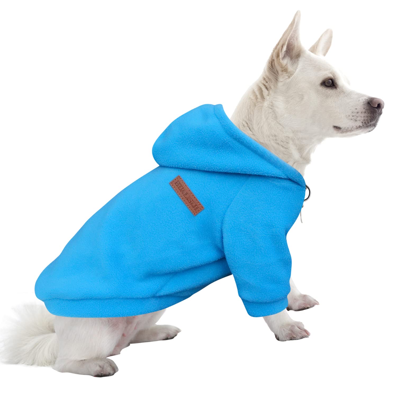 HuaLiSiJi Dog Hoodie Dog Sweatshirt Elasticity Fabric is Quite Comfortable, Soft and Warm for the Animal and Easy to Wear (Blue, XL)