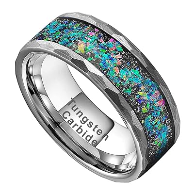 galaxy mens wedding rings