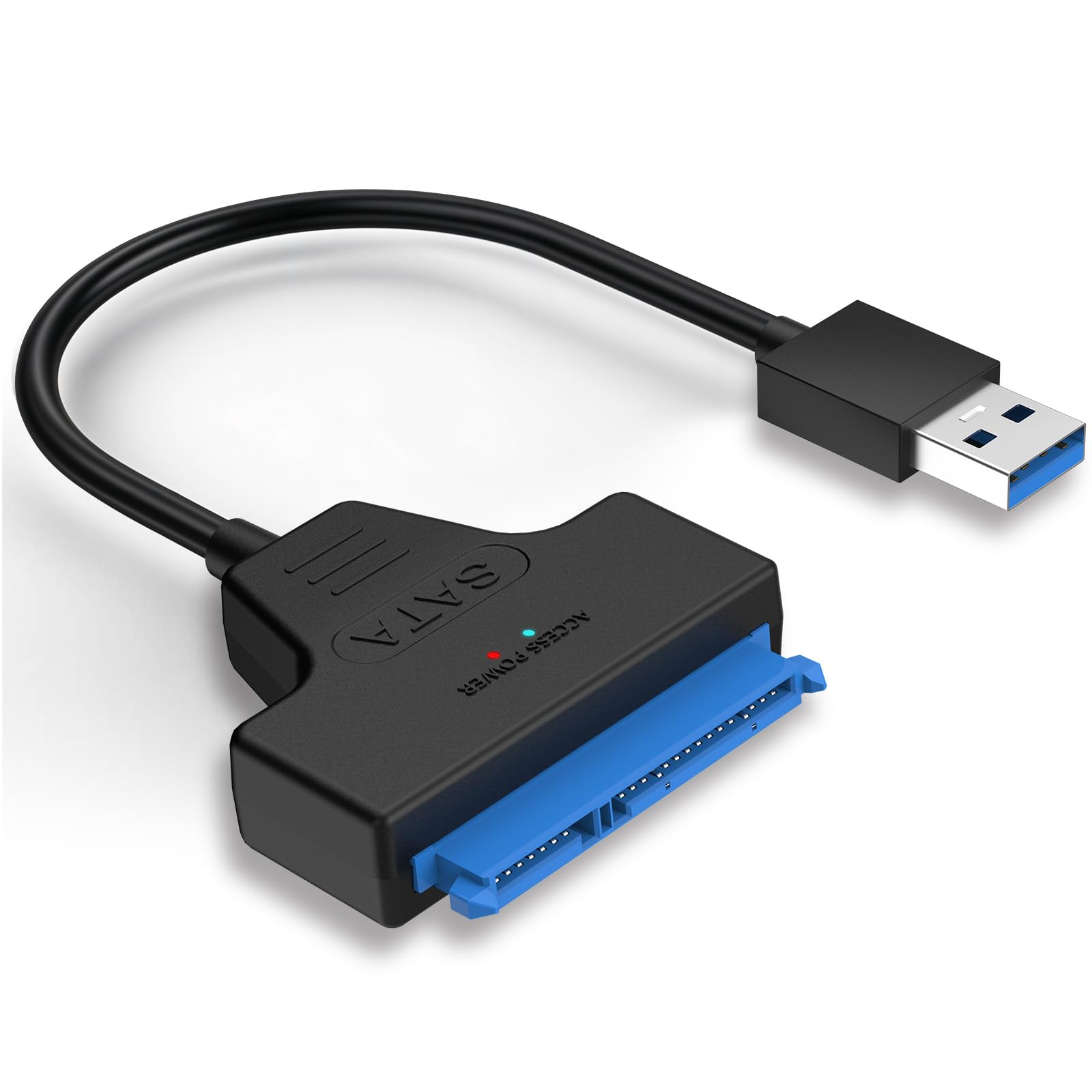 baolongking SATA to USB 3.0 Adapter for 2.5" SSD HDD Drives - USB to SATA III External Converter for Data Transfering (SATA Cable)