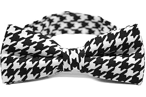tiemart Boys' Pre-Tied Adjustable Band Collar Bow Tie For 0 to 10 Years Old