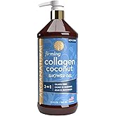 Arganatural Firming Collagen Coconut Shower Gel, Moisturizing Body Wash with Argan Oil (32 Ounces/960 Milliliters)