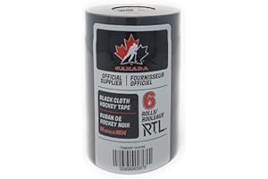 Black Cloth Hockey Tape 24mm x 25 Metres, 6 Rolls
