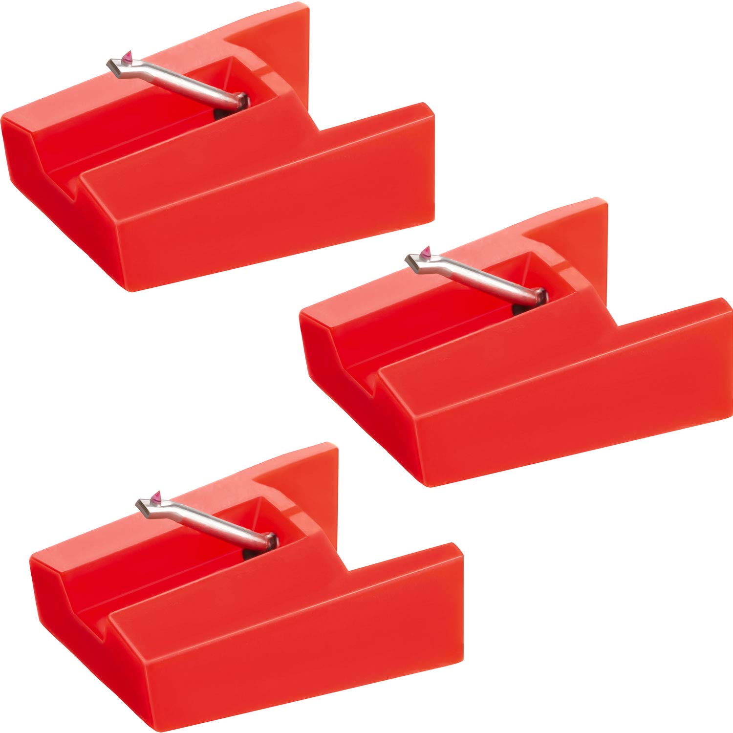 Photo 1 of Boao 3 Pack Replacement Stylus Turntable Record Player Needle Compatible with Ion Lct04rs, Ion Ttusb, Ttusb10, Phonograph Cr24003a, Cr2402c, Cr2413a, Cr245, Cr246, Cr249, Cr6001a, Cr6004a(Red)LPNPMFS9658395
