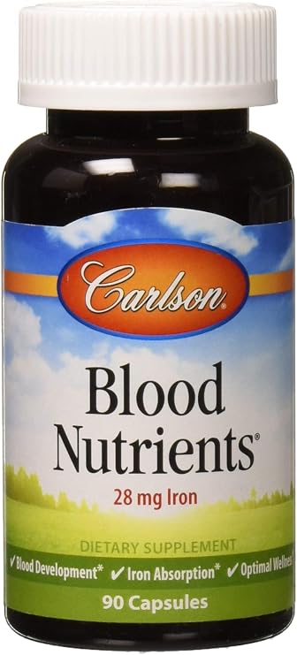 Carlson labs blood nutrients, 90 capsules (088395044649)