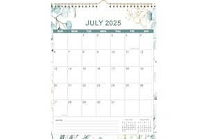 RUNTIOVAL 2025-2026 Calendar - Calendar 2025-2026 from July 2025 - December 2026, 18 Months Calendar/Planner with Thick Paper, 12" x 14.5", Vertical, Leaf