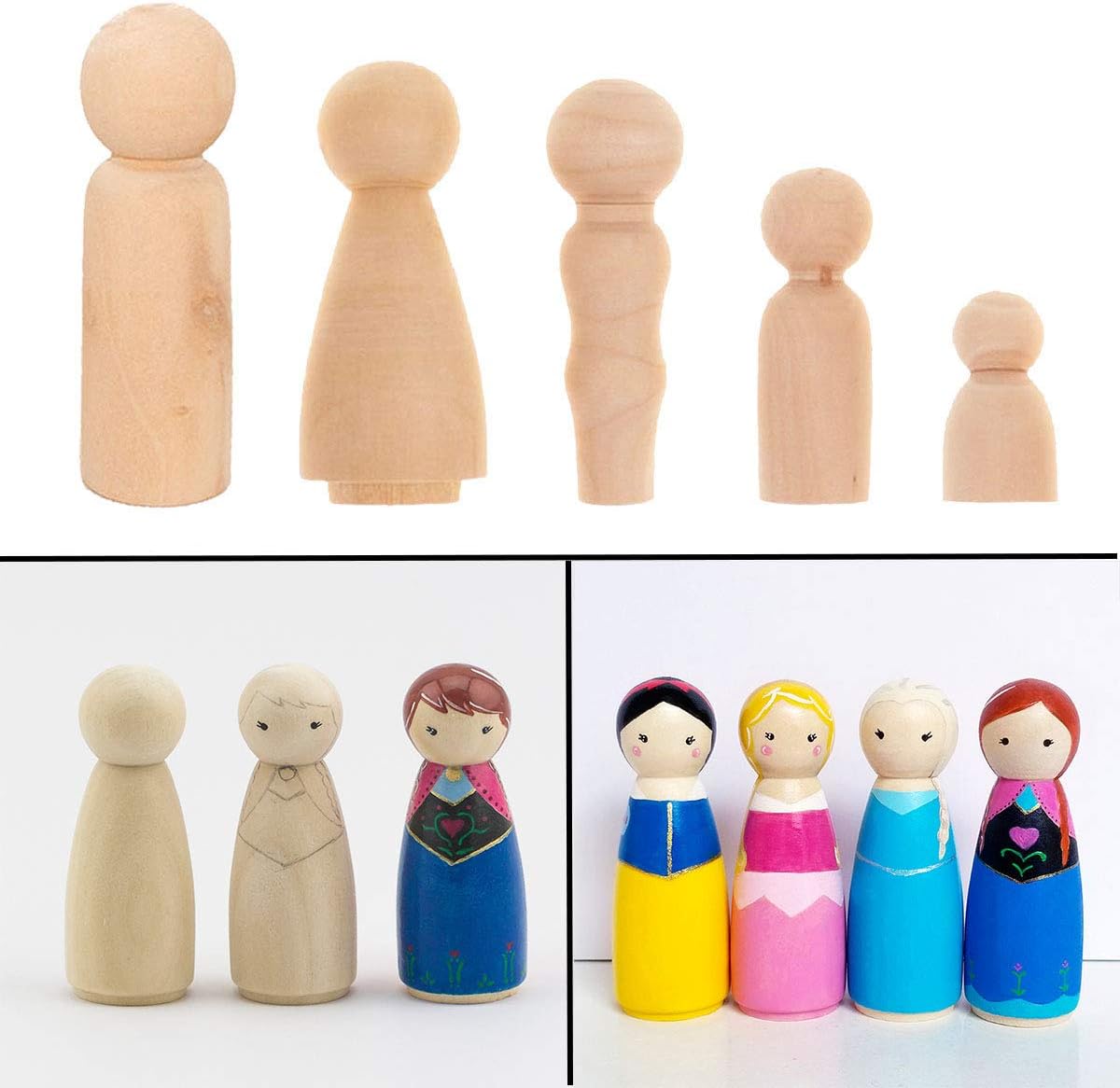 Heshifeng Party Accessories 40 Familie Mann Frau Junge Madchen Kinder Figuren Holzfiguren Diy Holzfiguren Spielfiguren Zum Bemalen Basteln Holz Puppen Und Aquarellfarben Basteln Malen Handarbeiten Holzwerken Ayurvedanetworkbhu Com