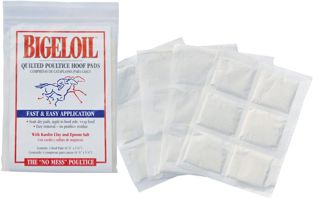 Absorbine Bigeloil Quilted Poultice Hoof Pads