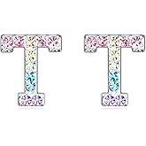 Girls Initial Letter Stud Earrings Alphabet Number Earrings Gifts Jewelry for Women