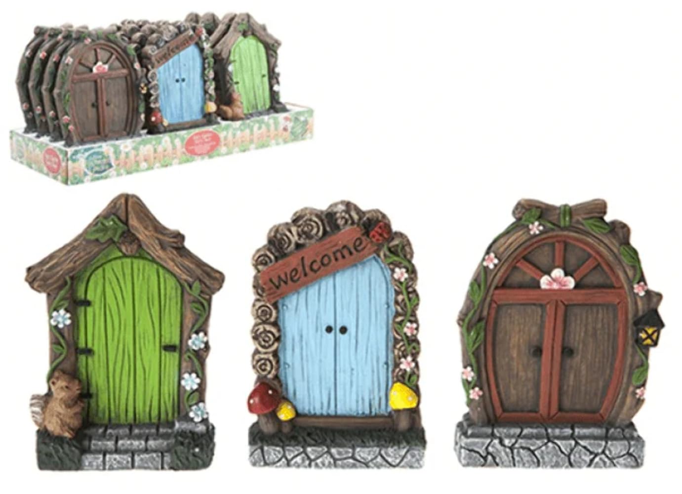 PMS International 1 x FAIRY Garden 15cm SECRET DOOR Plaque DECORATION, 1 Selected at random!
