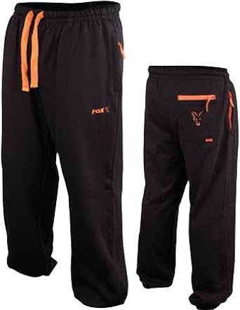 black and orange joggers