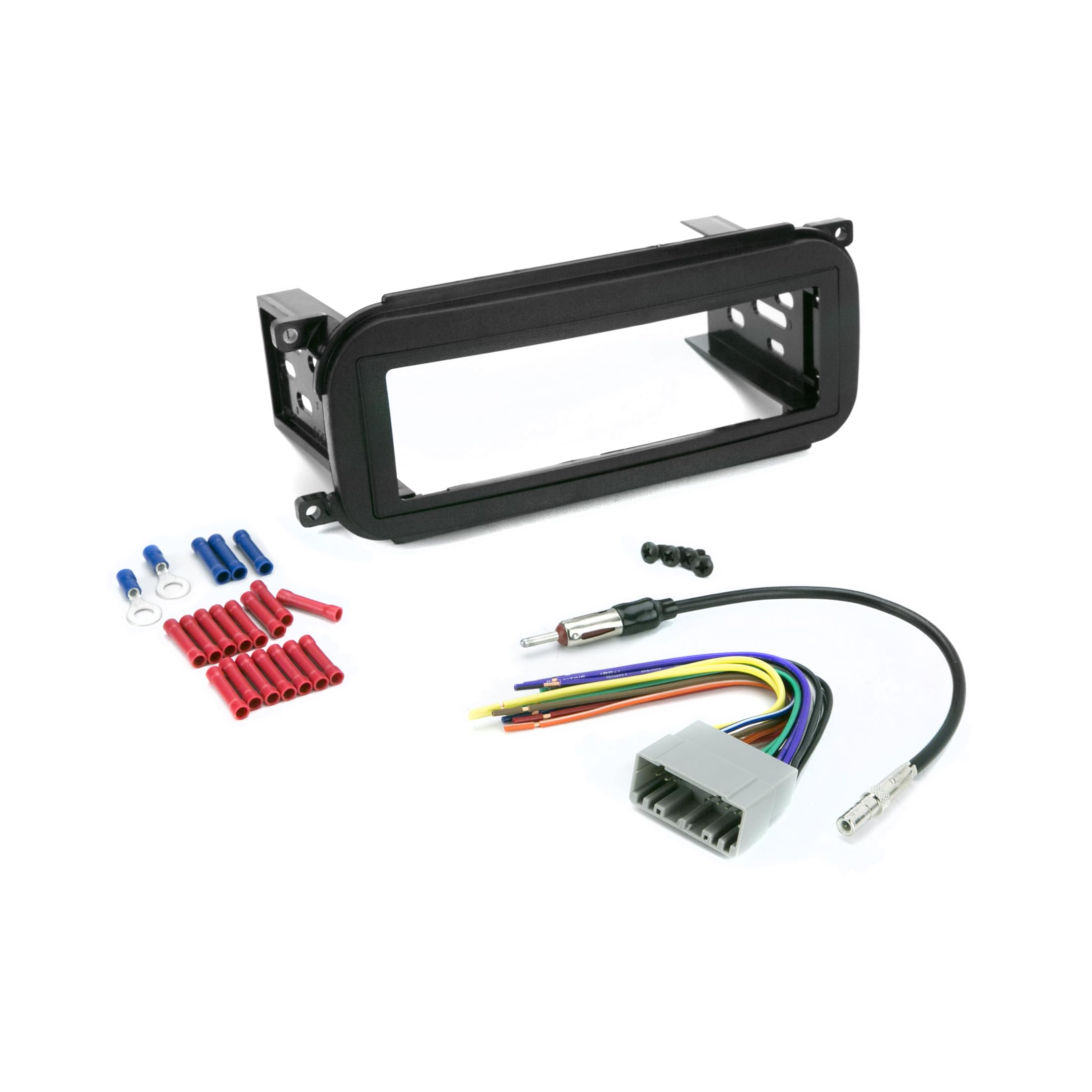 Photo 1 of Scosche ICCR3BN Single DIN Radio Install Dash Kit Compatible with Select 2002-07 Chrysler, Dodge & Jeep Vehicles - Complete Basic Car Stereo Installation Kit - See Vehicle Fit Guide in Images