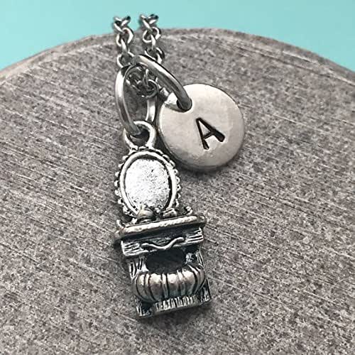 Vanity necklace, vanity charm, makeup vanity necklace