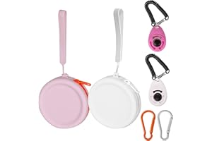 AIDOCLIP dog training clicker,clicker training Portable Pet Walking Bags for Dogs and Cats - Silicone Dog Treat Pouchches Zipper Design, Easy to Clean, Odorless, Moistureproof - Ideal for Travel and Training"