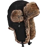 Oncefirst Unisex Winter Trapper Hat with Ear Flaps Russian Ushanka