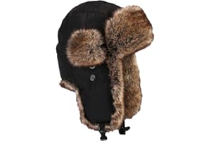 Oncefirst Unisex Winter Trapper Hat with Ear Flaps Russian Ushanka