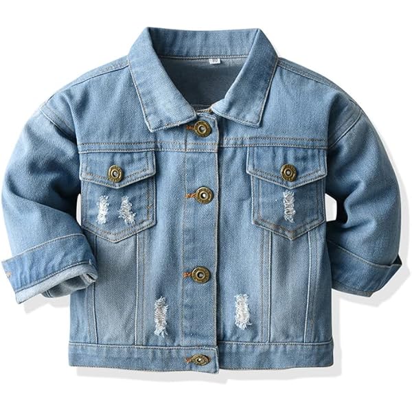 Amazon.com: GOOCHEER Toddler Kids Baby Boy Denim Jacket Long